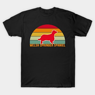 Welsh Springer Spaniel Vintage Silhouette T-Shirt